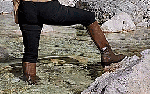 Rochasbrownridingbootsalmostfloodedinriver