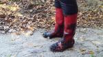 045.Redwellingtonbootsandaforestpath